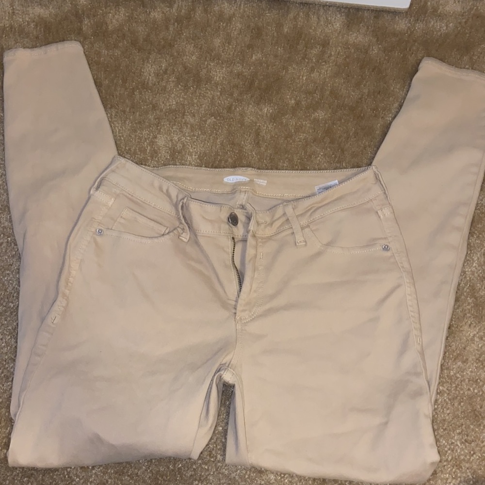 Old Navy Rockstar Super Skinny Khaki